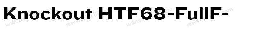 Knockout HTF68-FullF字体转换